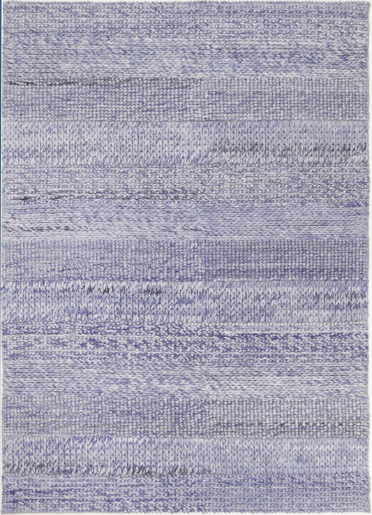 Grace Blue Wool Blend Rug 240x330cm