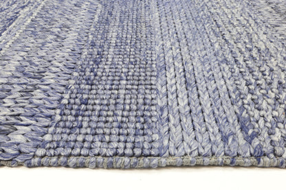 Grace Blue Wool Blend Rug 240x330cm