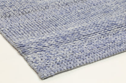 Grace Blue Wool Blend Rug 240x330cm