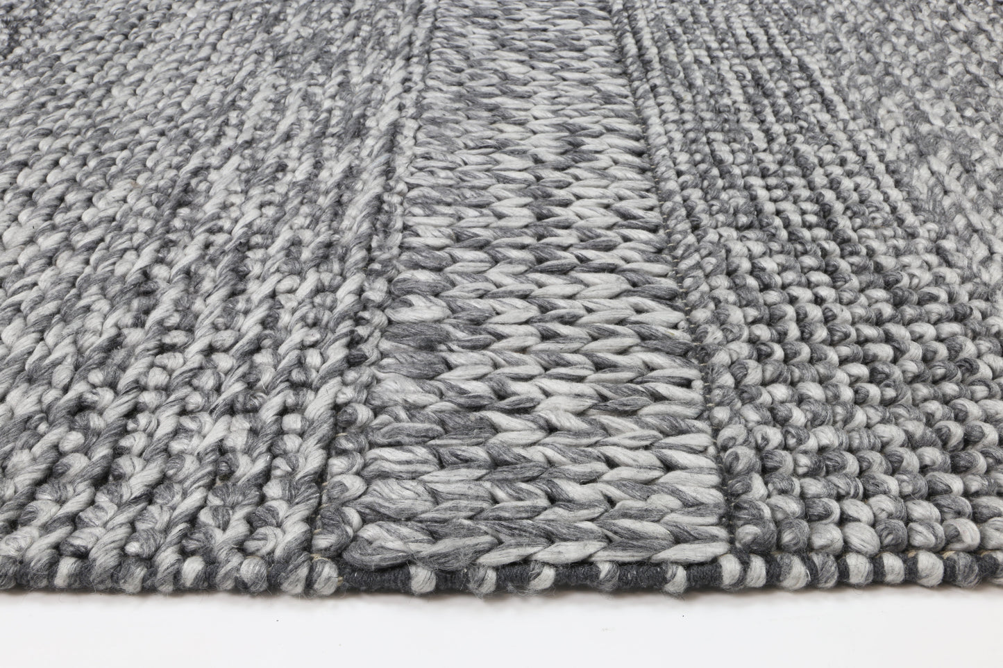 Grace Charcoal Wool Blend Rug 240x330cm