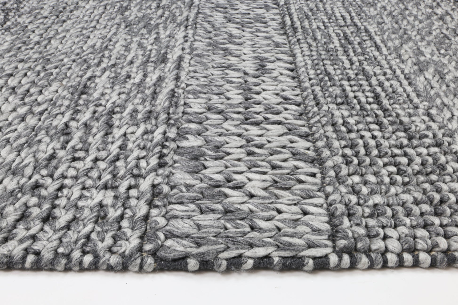 Grace Charcoal Wool Blend Rug 240x330cm