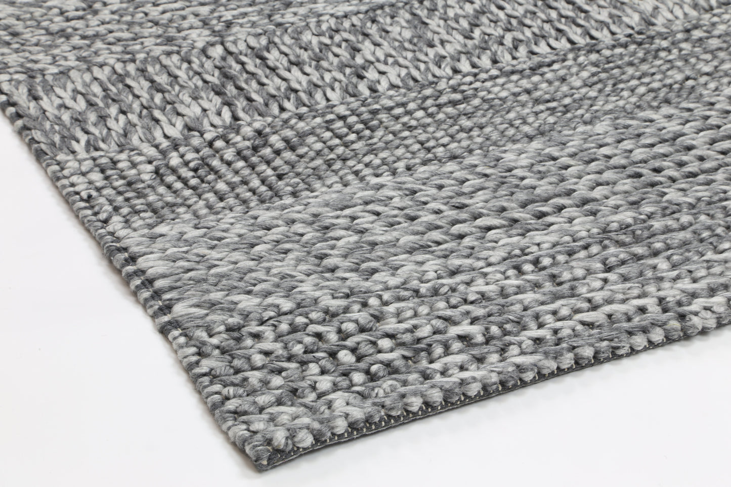 Grace Charcoal Wool Blend Rug 240x330cm