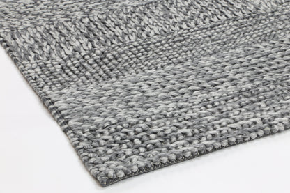 Grace Charcoal Wool Blend Rug 240x330cm