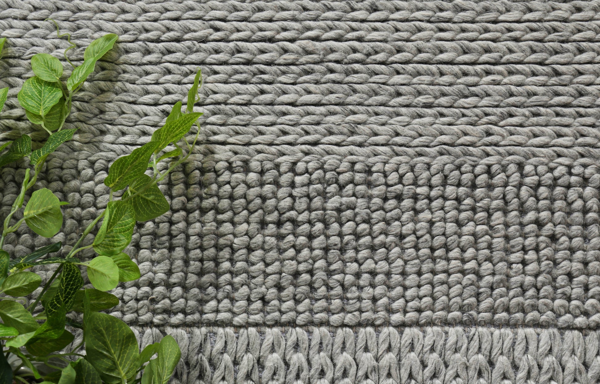 Grace Grey Wool Blend Rug 240x330cm