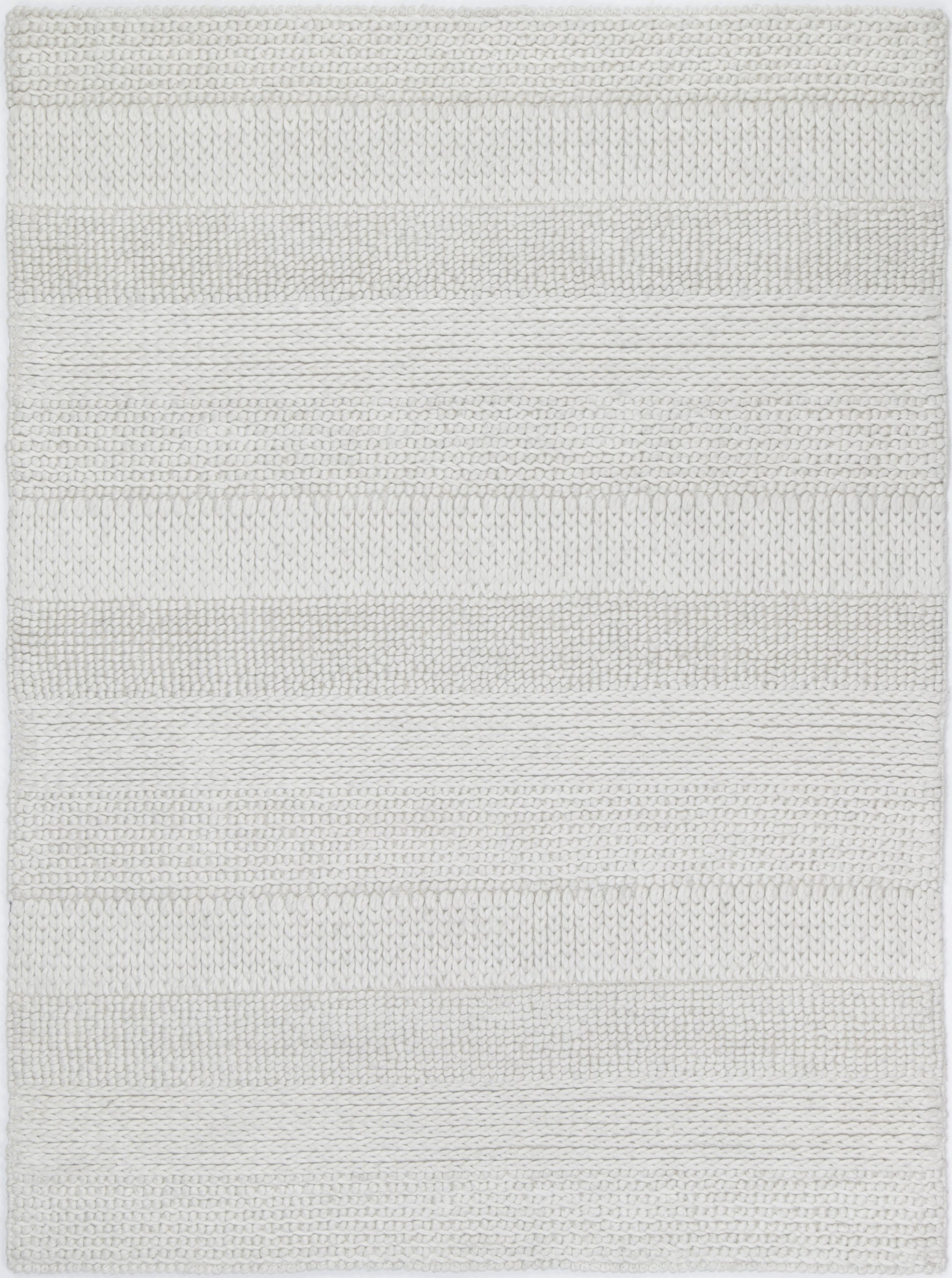 Grace White Wool Blend Rug 240x330cm