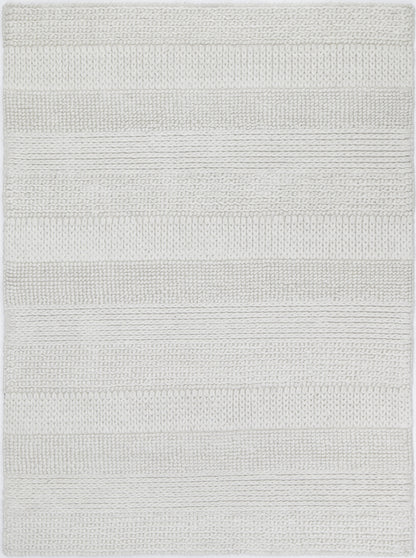 Grace White Wool Blend Rug 240x330cm