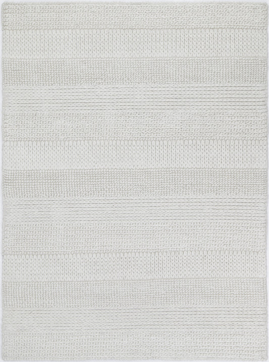 Grace White Wool Blend Rug 240x330cm