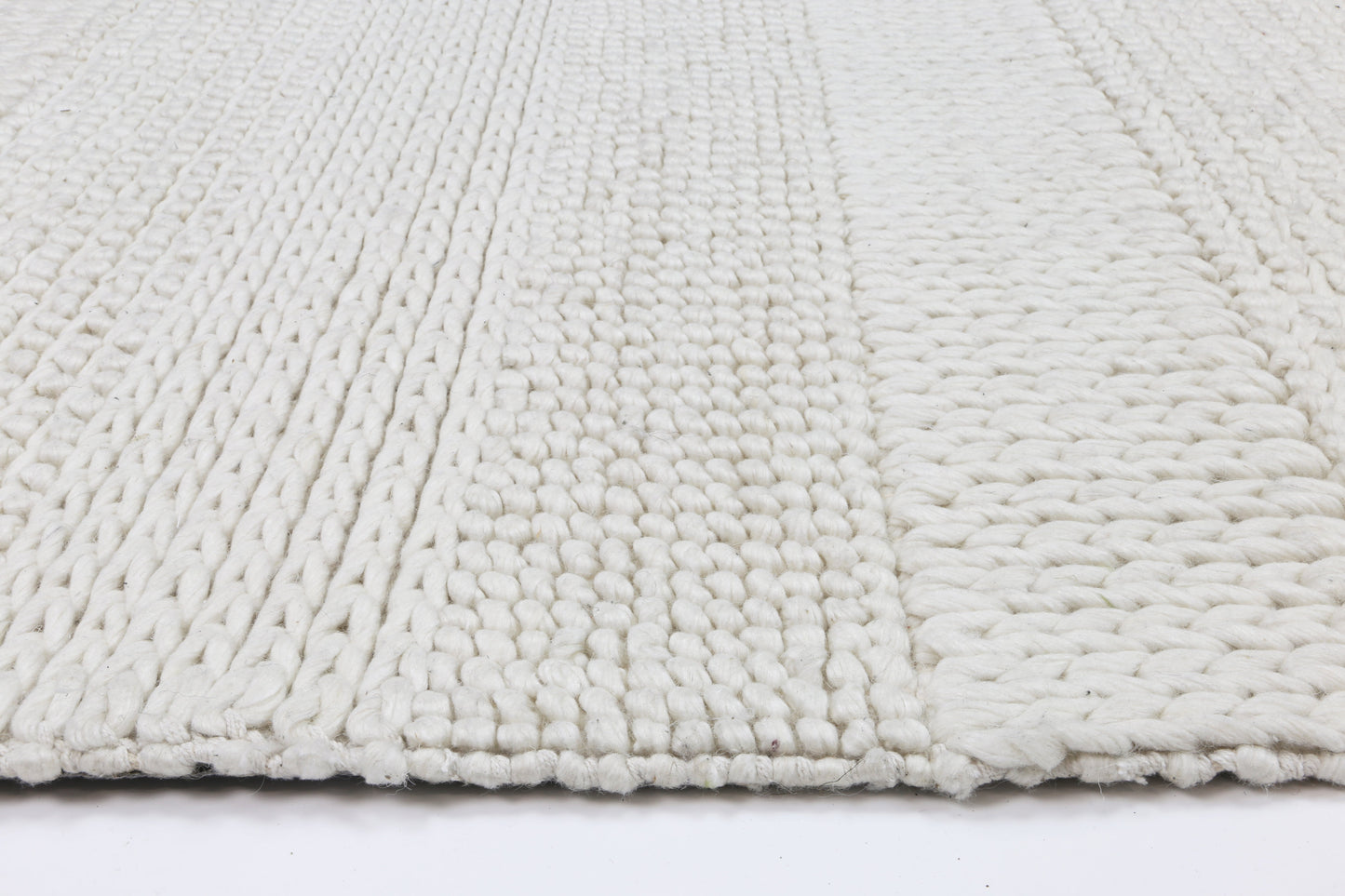 Grace White Wool Blend Rug 240x330cm