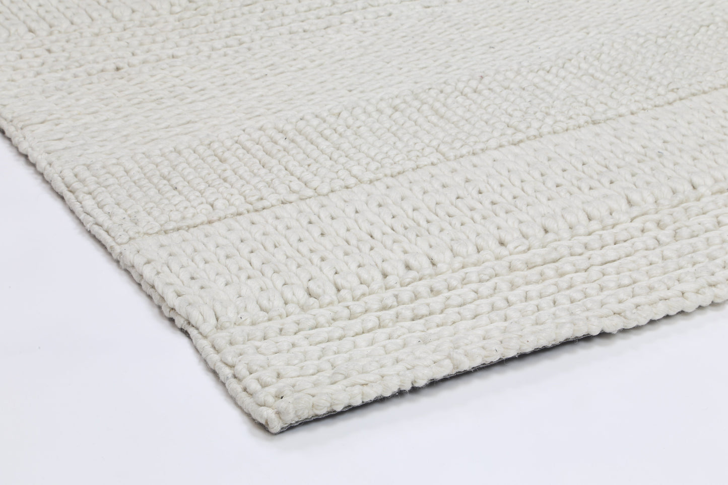 Grace White Wool Blend Rug 240x330cm