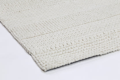 Grace White Wool Blend Rug 240x330cm