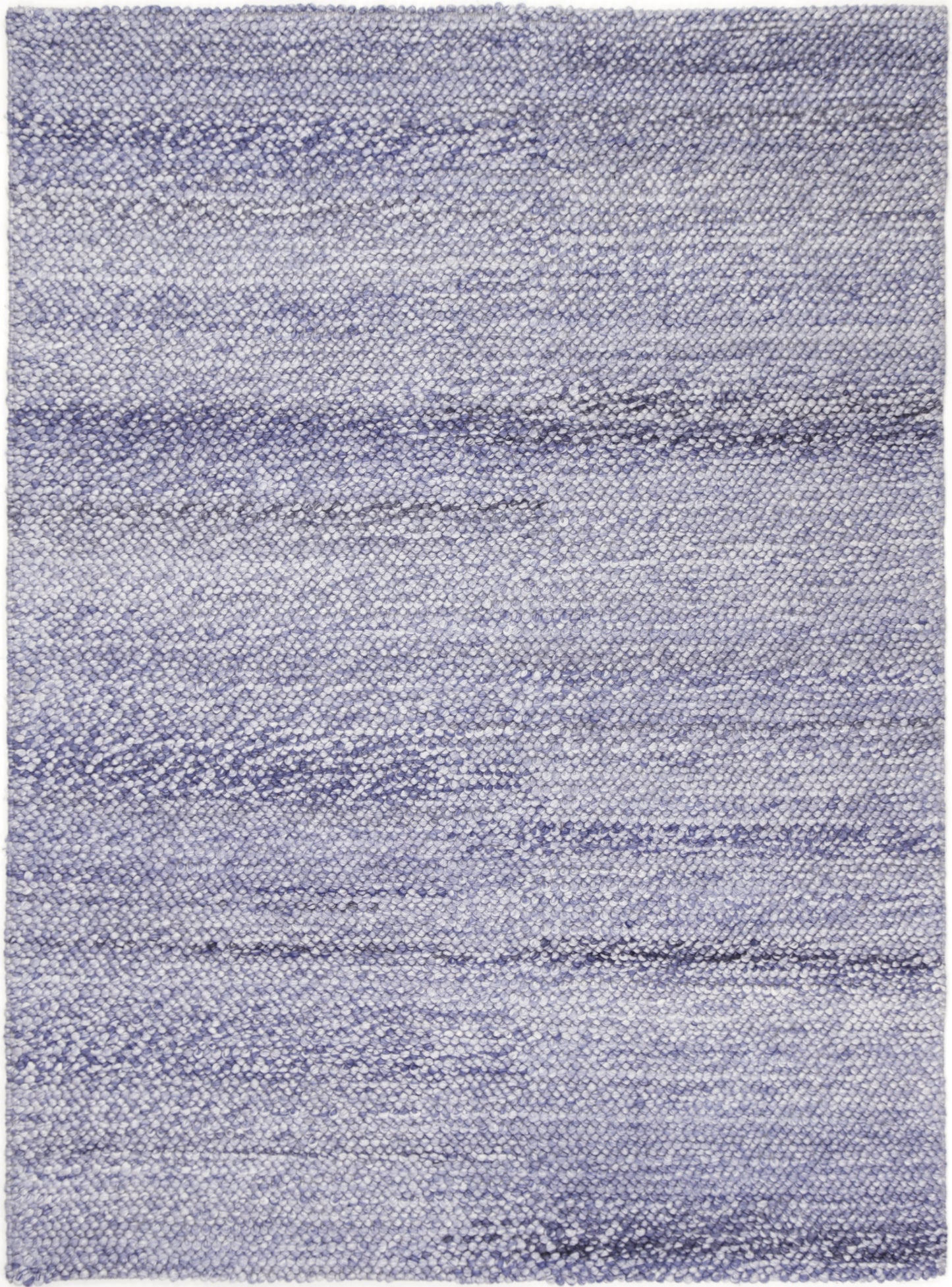 Loopy Blue Wool Blend Rug 240x330cm