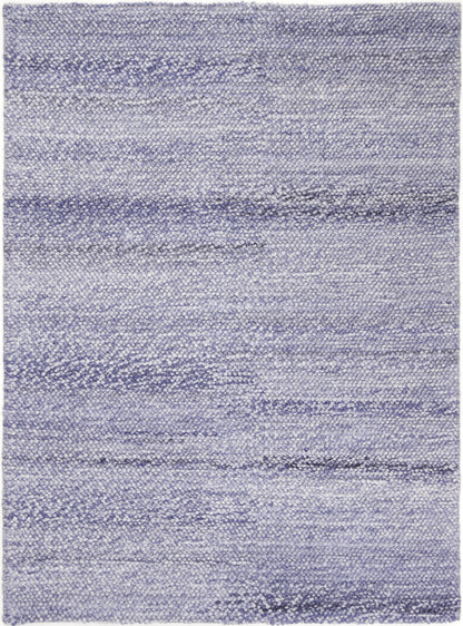Loopy Blue Wool Blend Rug 240x330cm