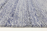 Loopy Blue Wool Blend Rug 240x330cm