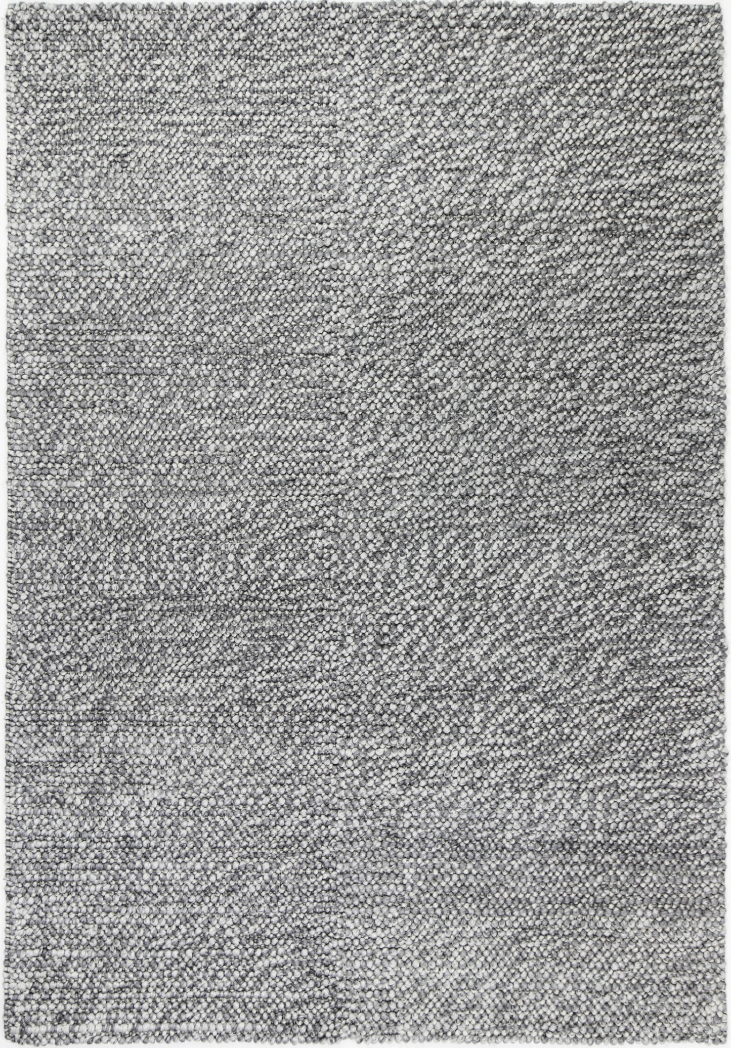 Loopy Charcoal Wool Blend Rug 240x330cm