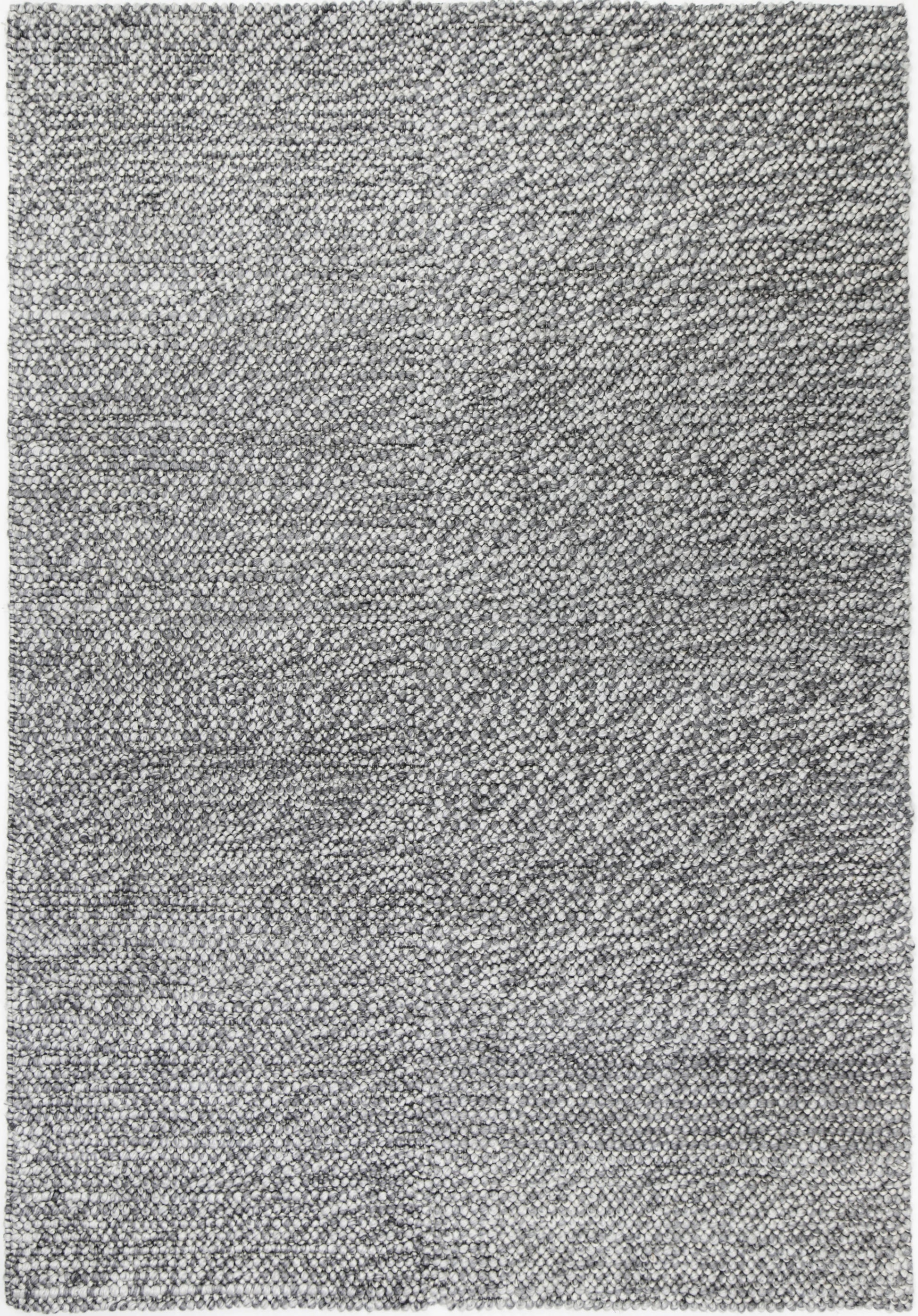 Loopy Charcoal Wool Blend Rug 240x330cm