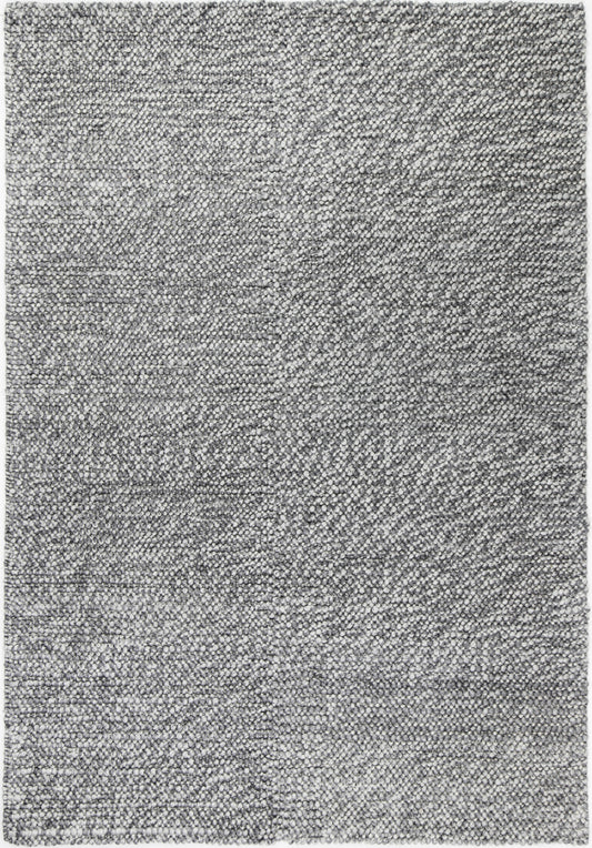 Loopy Charcoal Wool Blend Rug 240x330cm