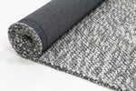 Loopy Charcoal Wool Blend Rug 240x330cm
