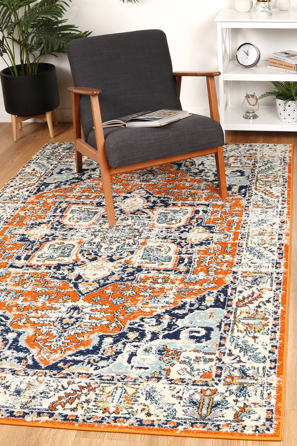  Palermo Caltanissetta Rust Rug 300x400cm