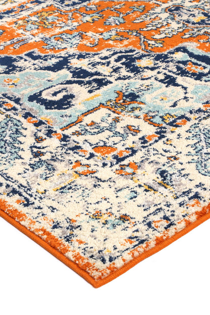 Palermo Caltanissetta Rust Rug 80x300cm