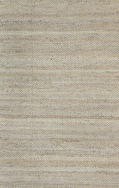 Black Natural Basket Weave Jute Rug 190x280cm