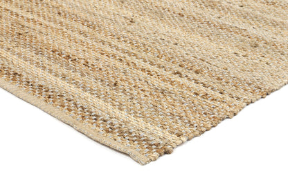 Blue Natural Basket Weave Jute Rug 190x280cm