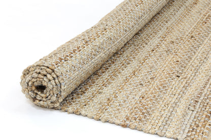 Blue Natural Basket Weave Jute Rug 230x320cm