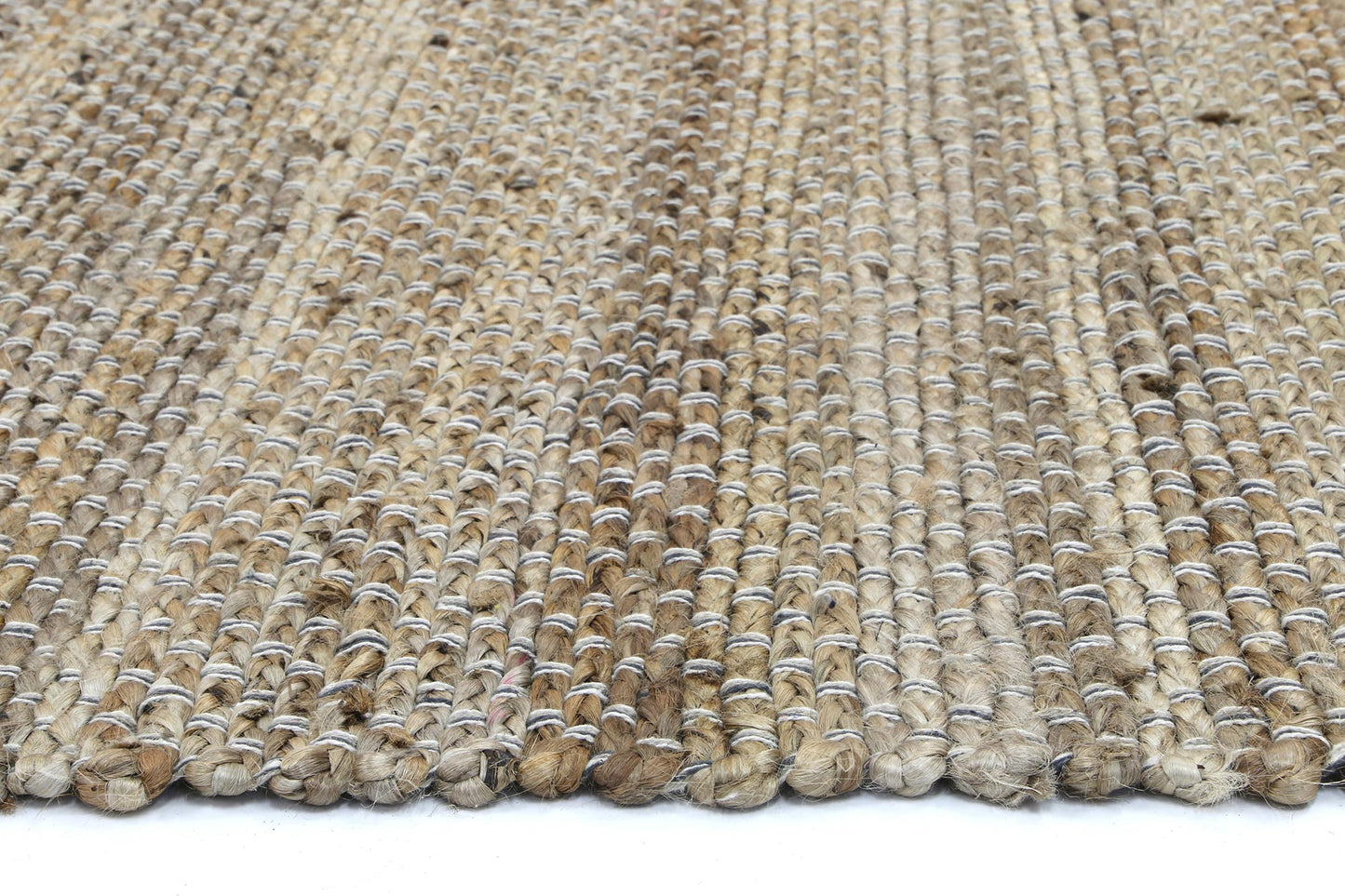 Grey Natural Basket Weave Jute Rug 230x320cm