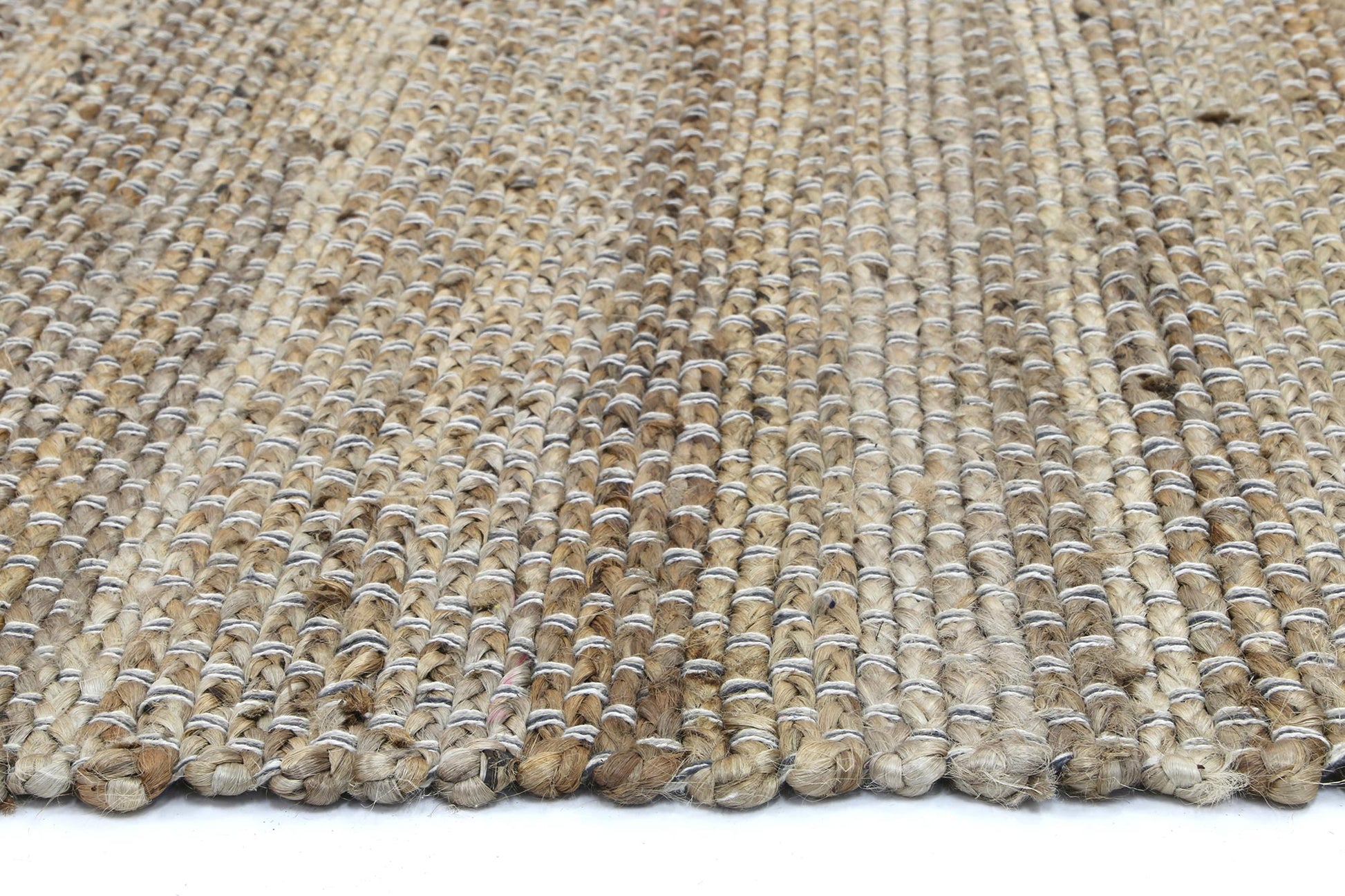 Grey Natural Basket Weave Jute Rug 230x320cm