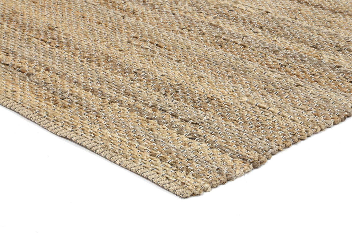 Grey Natural Basket Weave Jute Rug 230x320cm