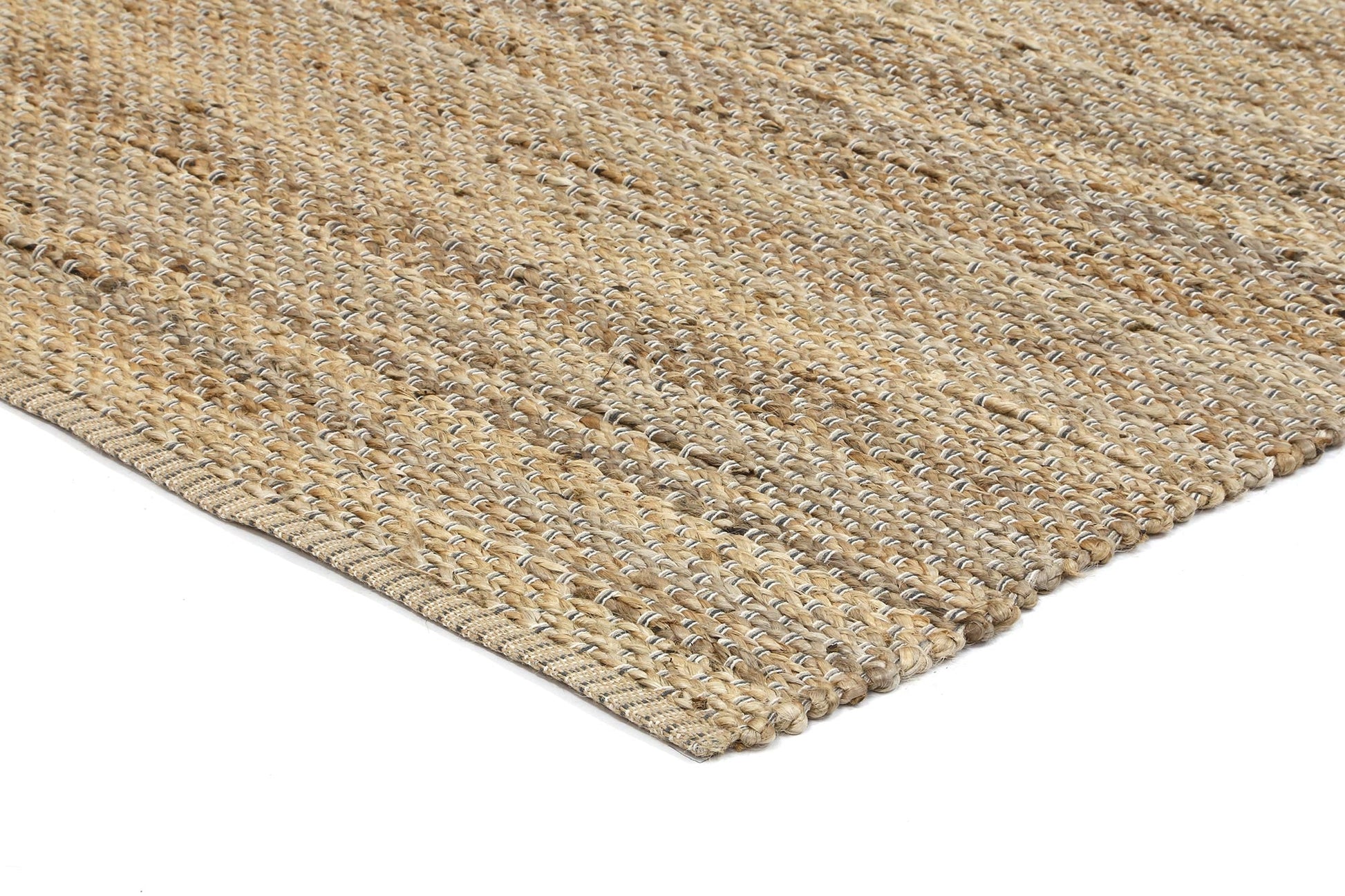 Grey Natural Basket Weave Jute Rug 230x320cm
