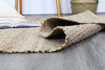 Grey Natural Basket Weave Jute Rug 230x320cm