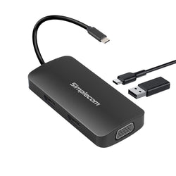 USB-C Multiport Adapter MST Hub with VGA and Dual HDMI 
