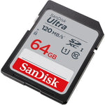 SANDISK 64G-GN6IN SDXC Ultra UHS-I Class 10 , U1, 120mb/s read & 10mb/s write