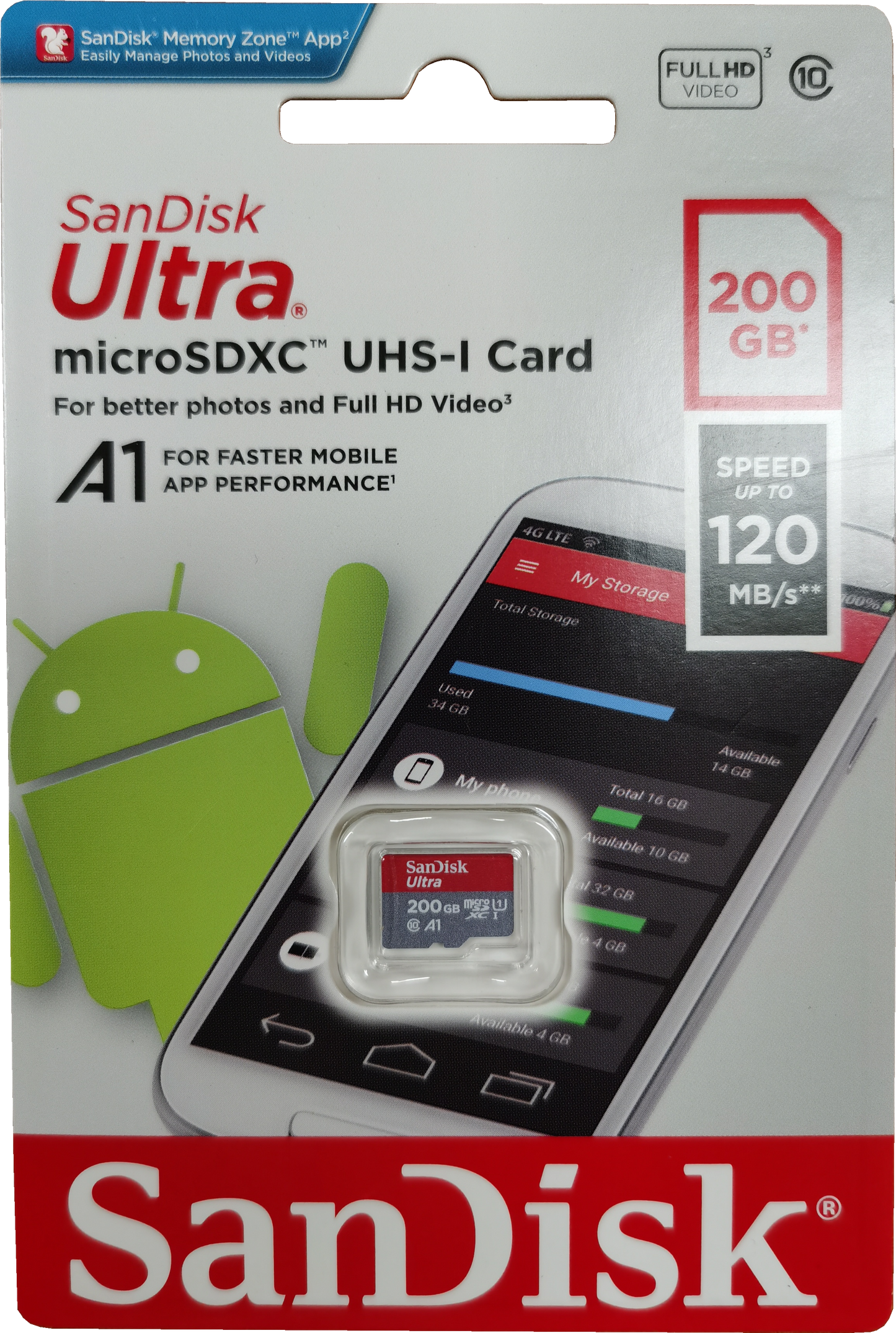 SANDISK SDSQUA4-200G-GN6MN Micro SDXC