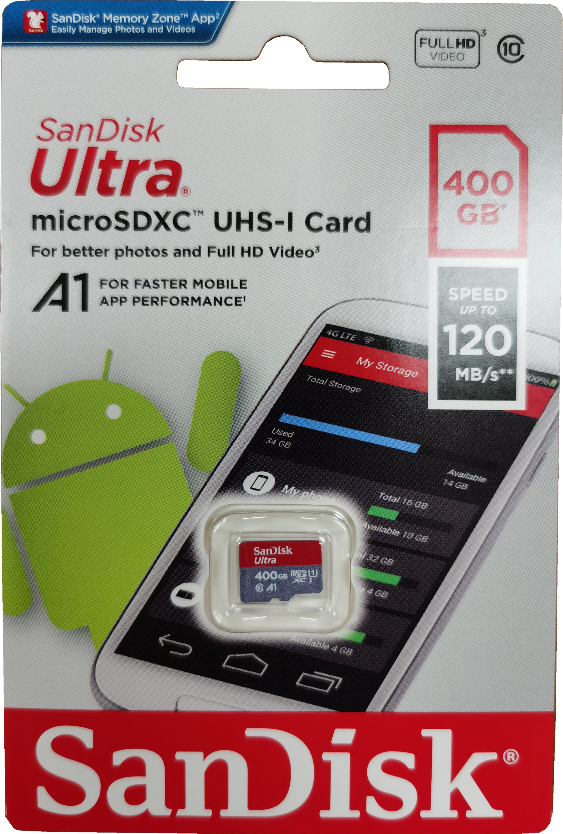 SanDisk Ultra microSDXC 400G UHS-I card