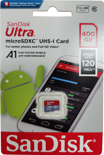 SanDisk Ultra microSDXC 400G UHS-I card