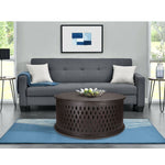 Wooden Round 80Cm Coffee Table - Brown