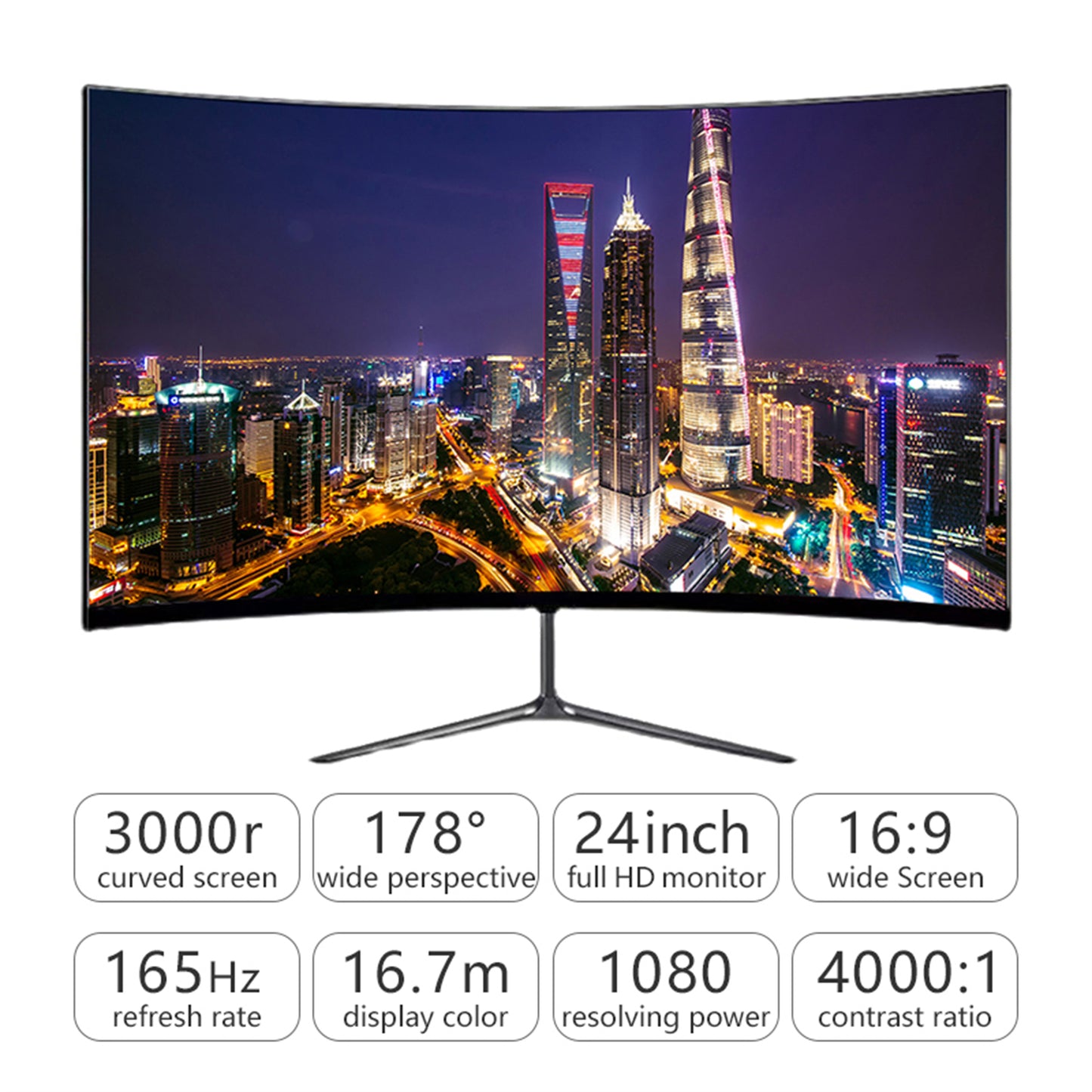 34 Inch Ultrawide Flat Led Gaming Monitor, 3440X1440, Hdmi Dp, 165Hz