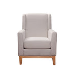 Sleek and Neat Design Arm Chair Beige Colour