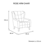 stylish Arm Chair Printing on Seat