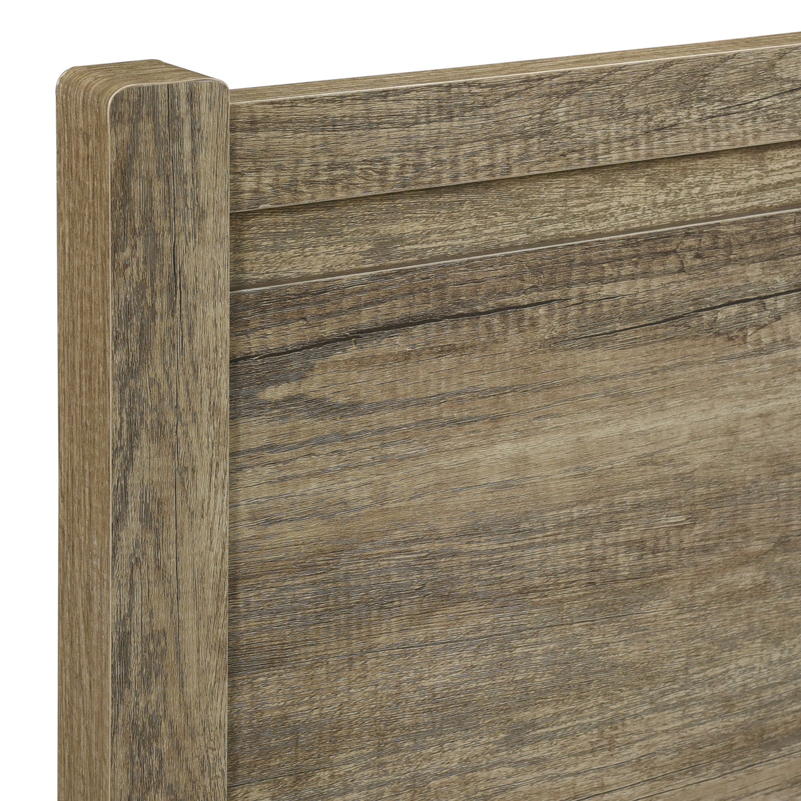 3 Pieces Bedroom Suite Natural Wood Double Oak Colour, Bedside Table