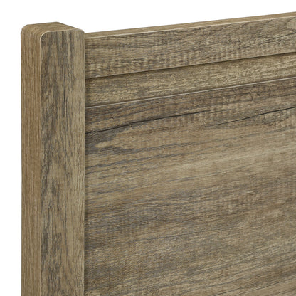 3 Pieces Bedroom Suite Natural Wood Double Oak Colour, Bedside Table