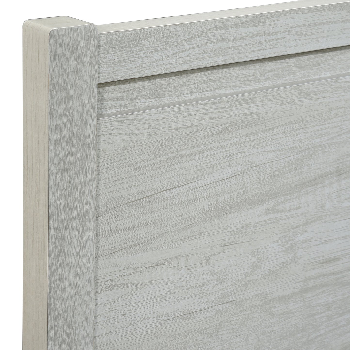 3 Pieces Bedroom Suite Natural Wood Queen White Ash, Bedside Table