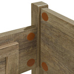 4 Pieces Bedroom Suite Natural Wood Double Oak Colour, Bedside Table & Tallboy