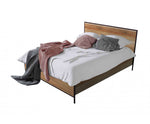 Classic Queen Size Bed Oak Colour