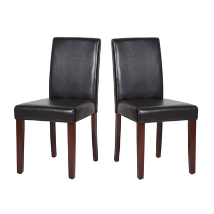 Montina Wooden Dining Chairs Brown 2x