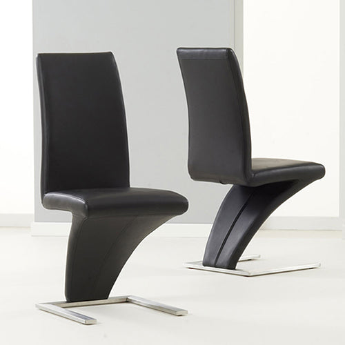  Deluxe designer Z shape Chair-Black