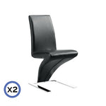 Deluxe designer Z shape Chair-Black