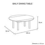 Trendy Dining Table Black & White