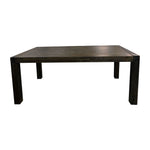 Dining Table 210Cm Large Size With Solid Acacia Wooden Base In Chocolate
